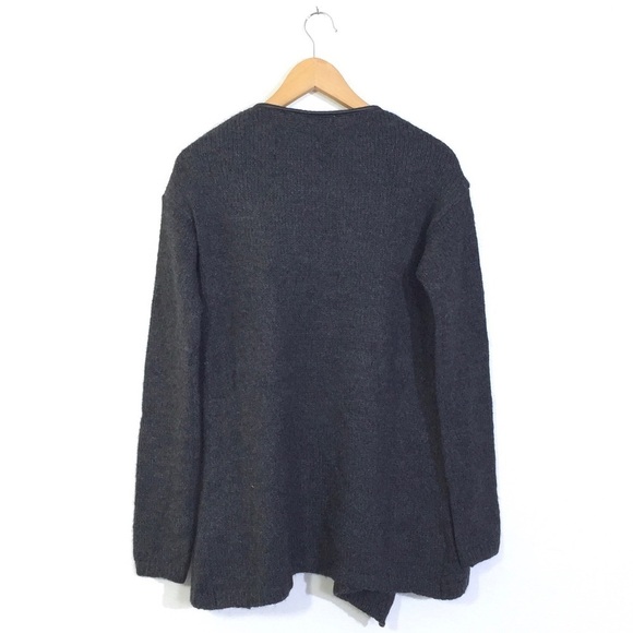 Eve & Al Gray + Black Open Sweater XS - Picture 3 of 5